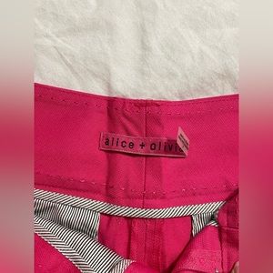 Fuchsia cuffed hem Alice + Olivia shorts